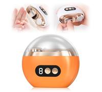 Cortauñas eléctrico multifuncional, 2026 Pulidor automático 3 en 1 mejorado con luz LED, diseño inalámbrico recargable para un cuidado seguro de las uñas yellow