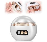 Cortauñas eléctrico multifuncional, 2026 Pulidor automático 3 en 1 mejorado con luz LED, diseño inalámbrico recargable para un cuidado seguro de las uñas white