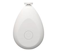 Cortauñas eléctrico para bebé, cortaúñas para bebé con 4 cabezales de molienda, lima de uñas para recién nacidos para dedos de los pies y las uñas, funciona con pilas (blanco)