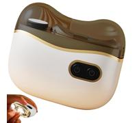 Cortauñas eléctrico para bebés con luz LED, cortaúñas automático para bebés y niños, lima eléctrica recargable con recolector de polvo, color blanco..