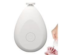 Cortauñas eléctrico para bebés - Cortauñas para bebés con 4 cabezales de pulido,Cortauñas para bebé, recién nacido, niño pequeño, forma de gota, tijeras para uñas para bebé, funciona con pilas Hixip
