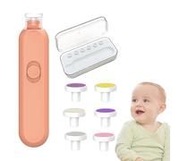 Cortauñas Eléctrico para Dedos | con Luz LED Seguro y Silencioso - Lima Eléctrica Infantil Con 6 Cabezales De Pulido | Para Casa Guardería Dormitorio Sala De Estar y Viaje