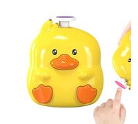 Cortauñas eléctrico para : pulidor de uñas silencioso de 3 velocidades con diseño de pato, con luz 6 accesorios Manicura precisas para, bebés, niñas, corte seguro de lo