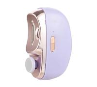 Cortaúñas eléctrico portátil recargable para ancianos, hombres, cuidadores, violeta, morado, 85 x 68 x 33 mm