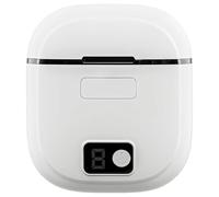 Cortaúñas eléctrico recargable con LED, funcionamiento ultrasilencioso, colección de desechos, inteligente para personas mayores, 2.9 x 2.6 pulgadas, blanco