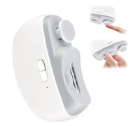 Cortaúñas eléctrico, recortador de uñas 3 en 1 mejorado 2026 con pulido, cortador de uñas ajustable de 2 velocidades con luz LED, cortaúñas eléctrico multifuncional para personas mayores, bebés y