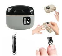 Cortaúñas Eléctrico Set de, incluye un cortaúñas automático 3 en 1 + un cortaúñas en ángulo para bebés, niños, adultos y personas mayores, ideal para todas las necesidades de cuidado de las uñas