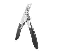 Cortaúñas en forma de U, cuchillo para decoración de uñas, tijeras para recortar, piezas para uñas postizas, alicates para recortar, cuchillo de acero, herramientas para decoración de uñas, negro 02
