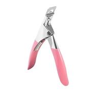 Cortaúñas en forma de U, cuchillo para decoración de uñas, tijeras para recortar, piezas para uñas postizas, alicates para recortar, cuchillo de acero, herramientas para decoración de uñas, rosa 02