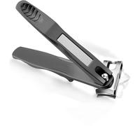 Cortaúñas ergonómico con mango largo giratorio de 360°, cortador de uñas ergonómico para hombres y mujeres, recortador de uñas de acero de alta calidad con lima de uñas para personas mayores y gruesas