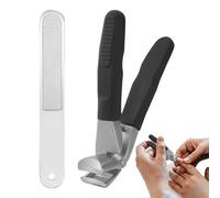 Cortaúñas ergonómico para personas mayores, cortaúñas diagonal para personas mayores, herramienta de corte de uñas con mango ergonómico para el hogar, viajes, dormitorio y