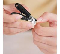 Cortaúñas inclinado, cortador de manicura curvado a prueba de salpicaduras, recortador de uñas para hombres, mujeres, personas mayores, familia, padres