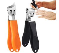 Cortaúñas inclinado grande, 2 cortaúñas para uñas encarnadas | Cortaúñas robusto, cortaúñas ligero y en ángulo para niños y adultos