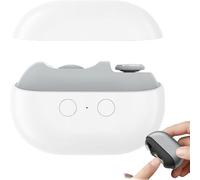 Cortaúñas inteligente Glossrity Easyclip: corta y pule uñas en una sola pieza. Cortaúñas inteligente Vueeze Easyclip, cortaúñas eléctrico 2 en 1, con luz LED y compartimento para (White)