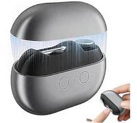 Cortaúñas inteligente Glossrity Easyclip: corta y pule uñas en una sola pieza. Cortaúñas inteligente Vueeze Easyclip, cortaúñas eléctrico 2 en 1, con luz LED y compartimento para (Black)