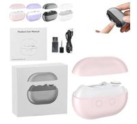 Cortaúñas inteligente Vueeze Easyclip - Glosrity/Pubyfun Easy Clip 3 en 1, cortaúñas inteligente multifuncional, Vueeze EasyClip, recargable por USB, con luz LED for adultos mayores.(Pink)