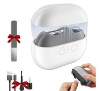 Cortaúñas inteligente Vueeze/Pubyfun/Shirem/Fanyil/Glosrity Easyclip, Graddi/Solymody/Gowebs/Goredny/Vianys Easy Clip, con luz LED, almacenamiento y pulido de restos de uñas.(White)