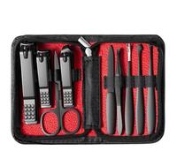 Cortaúñas Juego de cortaúñas Inicio Cortaúñas for mujeres Cortaúñas de alta calidad Cuchara Cuchara Herramientas de pedicura Set De Manicure y Pedicure(Red)