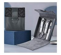 Cortaúñas Juego de manicura Juego de manicura Juego de cortaúñas de acero inoxidable plateado Herramienta de cuidado de belleza for adultos Cortaúñas mediano Juego de 5 piezas Herramienta de manicura