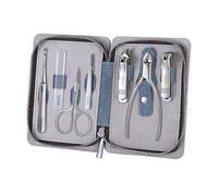 Cortauñas, Kit de cuidado pedicura 7 piezas for hombres y mujeres, herramienta afilada for uñas dedos pies, manicura personal(Blu)