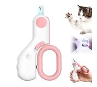 Cortaúñas LED para mascotas, recortador de uñas para gatos actualizado 2025 con luz, cortadora portátil para perros, gatos, mascotas pequeñas, ayuda a evitar la línea de sangre y el corte excesivo