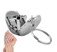 Cortaúñas llavero, cortaúñas plegable,Cortaúñas portátil de acero inoxidable - Cortaúñas portátil de acero inoxidable, herramientas de estilo de uñas de ajuste de arte de uñas