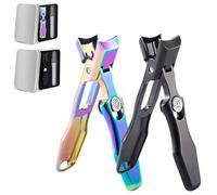 CortaúñAs Mighty Clip Con Lima De Captura,CortauñAs Pies Profesional Para Hombres/Mujeres,CortaúñAs De Alta Resistencia Para UñAs Gruesas,Adecuado Para CortauñAs Pies Para Personas Mayores (2pcs-C)