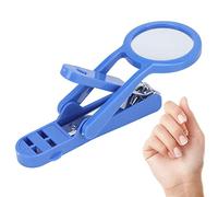 Cortaúñas para Ancianos con Lupa Acero Inoxidable Ajustable Uña de los Pies Cortador de Uñas Cuidado para Ancianos Bebé(azul)