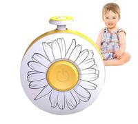Cortaúñas para bebé, juego de manicura de archivo recargable seguro, batería integrada de 600 mAh, 6 molinillos para dedos de los pies y uñas, esta lima de uñas eléctrica para niñas que quieren tener