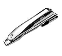 Cortaúñas para cuidado del hogar con cabezal, Silver B | Cortador de metal curvo para uso de almacenamiento de mantenimiento de uñas de los pies