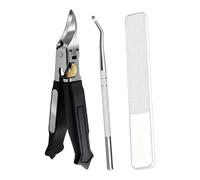 Cortaúñas para dedos de los pies, cortador de uñas de acero inoxidable resistente, cortaúñas grueso para adultos, hombres, mujeres, viajes, salón profesional y cuidado del hogar