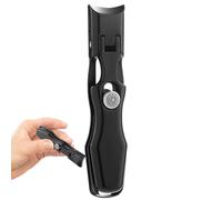 Cortaúñas para hombre, uñas gruesas, cortaúñas para uñas gruesas, uñas de gran apertura de la mandíbula, cortaúñas para ancianos, cortaúñas para hombres, ergonómico, autorecogido
