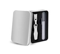 Cortaúñas para hombres, cortaúñas para dedos de los pies con cortaúñas para uñas gruesas para personas mayores, cortaúñas de acero inoxidable resistente, cortador de uñas de apertura amplia con lima