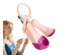 Cortaúñas para niños con lupa, cortaúñas para bebés, cortador de uñas de acero inoxidable, herramienta para niños, familiares y amigos