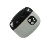 Cortaúñas para personas, lijadora de cutículas con luz LED, cortaúñas eléctrico con caja de virutas, para hombres, mujeres, personas mayores, niños, manicura, pedicura, encarnada