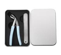 Cortaúñas para personas mayores, cortaúñas con cabeza en ángulo, recortadora diagonal de uñas de los pies, herramienta para cortar uñas con mango ergonómico para el hogar, viajes, residencia y viajes