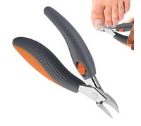 Cortaúñas para personas mayores, mango largo ergonómico de acero inoxidable, para viajes, casa, salón, dormitorio, viajes de negocios, quitar joyas, cortar cadenas