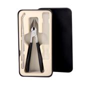 Cortaúñas para uñas de los pies - Manicura para uñas de las manos de acero inoxidable - Cortaúñas robusto antisalpicaduras de viaje para niños mayores mujeres hombres salón