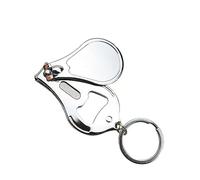 Cortaúñas para uñas gruesas, cortaúñas de acero inoxidable, cortador de uñas, tijeras para uñas de los pies con llavero, herramientas de manicura de pedicura profesional con limas de uñas