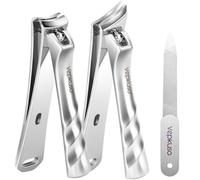 Cortaúñas para uñas gruesas encarnadas para hombres, cortaúñas grandes y resistentes para uñas gruesas para personas mayores, cortaúñas súper afiladas con mango largo