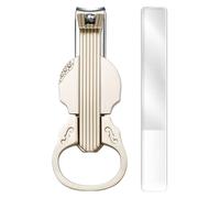 Cortaúñas para uñas gruesas | Maquinilla de afeitar para uñas de mujer con lente de aumento | Trimmer en forma de violín con cortaúñas abrelatas cajas para manicura viaje casa niños cuidado