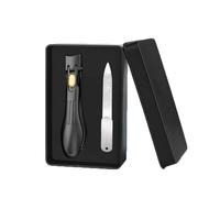 Cortauñas Pies Nail Cutter Alicate Cortauñas Alicates Uñas Pies Corta Uñas Adulto Profesional Gruesas Mango Largo Acero Inoxidable Evite Que Salpiquen Las Virutas De Las Uñas Kit (9x1.4cm,black)