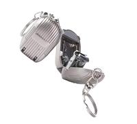 Cortaúñas plegable de acero inoxidable de tamaño de bolsillo para un mantenimiento preciso de los bordes y recortador de uñas para fijación de llavero