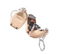 Cortaúñas plegable de acero inoxidable de tamaño de bolsillo para un mantenimiento preciso de los bordes y recortador de uñas para fijación de llavero