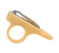 Cortaúñas Plegable para Bebés, Pequeño y Seguro, Color Amarillo | Acero al Carbono y Plástico, Diseño Ergonómico Multifuncional, para Recién Nacidos y Niños Pequeños