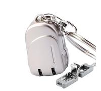 Cortaúñas plegables de acero | Mini herramienta de uñas en forma de, cortador portátil con llavero para un cuidado seguro de las uñas | Perfecto para uso en exteriores, mochilas escolares