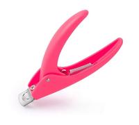 Cortaúñas postizas de acrílico rosa, recortador de acero inoxidable para manicura, cuchillas afiladas, herramientas para salón de belleza, arte de uñas, diseño de belleza, uñas de cristal, cortaúñas