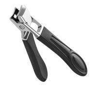 Cortaúñas profesional, cortaúñas, uñas afiladas de acero inoxidable, cortaúñas antisalpicaduras, cortaúñas ergonómico de mandíbula ancha para hombres y mujeres