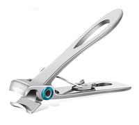 Cortaúñas profesional de acero al carbono, color negro y plateado, para reparar dedos del pie, tijeras plateadas.