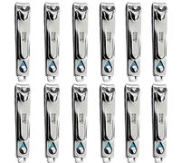 Cortaúñas RIMEI, 12 piezas, acero al carbono, para pies y manos, cortaúñas, cortauñas para hombre y mujer